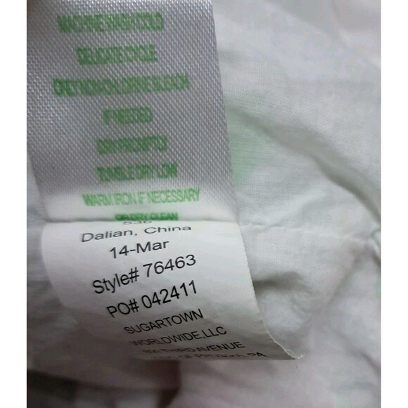 Lilly Pulitzer Tank Top Women's 4 Green Pink Annabelle Forgot My Trunks Vacation - Picture 8 of 10